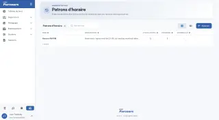 Patrons d'horaire
